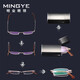 
Mingye compact folding reading glasses for men and women portable and fashionable ultra-light high-definition resin reading glasses for elderly people with long-sighted old light mirrors 736 folding model 150 degrees (recommended for 50-54 years old)