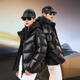 Govan Black Gold Goose Down Jacket Pioneer 4.0 Five-lattice Short Winter Fashion Down Jacket for Men and Women Black L