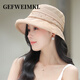 GEFWEIMKL Japanese Japanese paper fisherman hat women's summer sun hat women's outdoor breathable sun hat 2026 new sun hat women's off-white M (56-58cm)