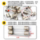 Glass fuse tube 5A10A20A car cigarette lighter 30A charger 2A3A driving recorder fuse tube 3A 6*30mm 20 pcs/