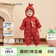 Balabala children's clothing baby jumpsuit light down jacket baby clothes 2025 winter clothes bodysuit boys and girls cute
