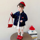Girls Fashionable Spring and Autumn Jackets 2026 New Children's Fashion Casual Western Style Pony Denim Jacket Trend Picture Color 100 cm