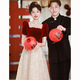 Mofu Toast Wear Bridal 2026 Engagement High-End Atmosphere Sequin Wedding Wedding Day Casual Dress Burgundy Long XS