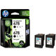 HP (HP) 678 Original Ink Patrone HP2515/1518/4648/3515/2648/3548/4518 Drucker 678 Schwarzer Tintenpatrische Dual -Stütze (480 Seiten + 480 Seiten)
