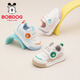 BOBDOG children's shoes, boys' baby shoes, women's spring functional shoes, spring 2026 new children's toddler shoes, milky white/sakura pink 23, inner length 14.9cm, suitable for feet 13.9cm long