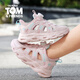 Talking Tom Children's Shoes Boys' Sports Sandals 2026 Summer Medium and Large Children's Breathable Hollow Children's Frame Shoes Girls' Sandals 12 Years Old XFL206 Pink 30 Shoe Inner Length 19cm