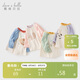 DAVE&BELLA children's T-shirt 2023 autumn boys' style long-sleeved tops baby girl cotton bottoming shirt