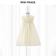 MiniPeace children's clothing girls princess dress sequined dress skirt summer new thick cream yellow 110