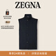 Zegna Men's Spring New Product Navy Motorin 50cc Vest Jacket Navy Blue 52 (M/L)