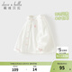 DAVE&BELLA 2026 Spring New Pure Cotton Girls White Shirt Baby Girl Shirt Children's Long Sleeve Top Children's Bottoming Shirt White Ready in Stock 100 cm (recommended height 90-100cm)