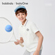 Balabala children's clothing boys' short-sleeved T-shirt children's 2026 summer new POLO shirt cool quick-drying top trendy white 10101 165