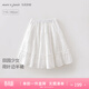 MARC&JANIE Marc Jenny pastoral girl girls pure cotton ruffle skirt 2026 spring new style 560167 off-white - lined 110 (recommended height 101-110cm)