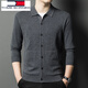 Tommy Shekelly Tommy Tommy Tricteur de fermeture à glissière Spring Men et automne Business décontracté pour hommes Veste en laine de laine pour hommes Men