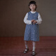 哈齿（hacikis）童装2026春秋儿童背心裙斜纹提花韩版牛仔裙女童无袖连衣裙女孩