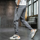 
Fan Pure Trendy Foot Anti-Wrinkle Casual Pants Men's Work Cropped Pants High-Stretch Slim Camouflage Ice Silk Pants xh983 XH983 Black M