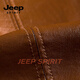 JEEP SPIRIT Men's Leather Jacket Men's Motorcycle Leather Jacket Slim Trendy Handsome Suit Collar Top Men Brown M 100-115 Jin Jin is equal to 0.5 kg
