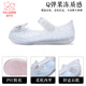 Fuluo Mi Girls Sandals 26 Summer New Sweet and Style Princess Shoes for Baby Girls Soft Bottom Breathable Jelly Shoes Silver 28