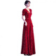 Mofu burgundy cantata costume for women, long skirt, singing red song dress, choir costume, competition conductor performance costume, red XS