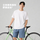 Jingdong direct purchase 26 years summer rich cotton solid color basic short-sleeved T-shirt 50% off olive green 5XL