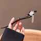 Ancient style lotus imitation sandalwood hairpin Chinese style walking tassel hairpin daily simple high-end hairpin accessories lotus wooden hairpin