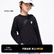Little MO&Co. Pure cotton children's clothing spring and autumn clothing boys and girls long-sleeved T-shirts children's tops medium and large children's bottoming shirt black 100 110/52