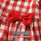 Youqi baby summer dress 2026 new children's princess style vest red plaid baby summer dress skirt red 73