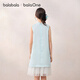 BALABALA children's clothing girls skirt children's dress 2026 summer new style new Chinese style cheongsam skirt splicing mesh blue and white tone 00381 90