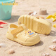 BALABALA children's sandals for outer wear 2026 new baby girl bathing slippers girls hole sandals summer little girl beach shoes bear cheese yellow 21 inner length 14cm suitable for feet 13.5-14cm