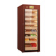 Bulldog cigar cabinet, constant temperature and humidity control, cedar wood compressor, cigar humidifier, red wine cabinet, dual-purpose ammonia removal, WiFi energy-saving, frequency conversion fingerprint lock, large capacity VC528, fourth generation VC528, coffee color, height 1.79 meters, key lock 528L