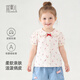 Yishuanger Girls Floral Shirt 2026 Summer New Thin Breathable Baby Top Little Girls Lapel Shirt Children's Clothing Pink Bow 90
