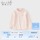 DAVE&BELLA children's long-sleeved T-shirt girls' antibacterial and anti-mite bottoming shirt girls' autumn tops