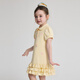 DEESHA Official Children's Clothing Girls Skirt Summer New Style Girls Baby Toddlers Sweet and Fun Embroidered Dress Yellow 90