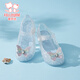 Fuluo Mi Girls Sandals 26 Summer New Sweet and Style Princess Shoes for Baby Girls Soft Bottom Breathable Jelly Shoes Silver 28