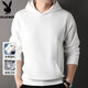Playboy American hooded sweatshirt men's kangaroo pocket spring and autumn latest casual jacket men's heavy sportswear tops