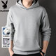 Playboy American hooded sweatshirt men's kangaroo pocket spring and autumn latest casual jacket men's heavy sportswear tops