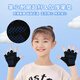 Niastekesi n) Guantes de medios dedos para niños Sports Single Bar Palm Protection Anti-Slip Fitness Ride Men y niñas Guantes de protección laboral