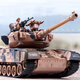 
SHENX remote control tank car can be ammunition tracked and can be fired off-road vehicle toys fighting vehicles Children's boys birthday gift 33cm T90 double-engine tracked tank + 3000 bullets