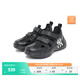MLB Children's Official Boys and Girls Velcro Design Personalized Fashionable Dad Sandals Spring and Summer Black Size 10.5 29.5