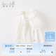 David Bella children's short-sleeved shirt girls' tops summer white shirt baby summer children's clothing cotton girls