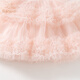 Banxidi girls dress summer style baby princess dress summer children mesh tutu skirt one-year-old dress vest dress pink 100