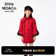 Little MO&Co. New Year's dress children's clothing 25 spring new style girls new Chinese style cheongsam skirt quilted dress big red 140 140/68