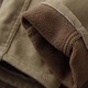Lino de algodón Zimu Otoño e Invierno, cintura elástica versátil Long Velvet pantalones casuales engrosados ​​1392 Khaki 3xl (recomendado 140-150 Jin [Jin iguala 0.5 kg])