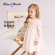 TARTINE ET CHOCOLAT French Chocolate Children's Wear 26 Spring and Summer New Girls' Round Neck Dress Dress Ivory White 90/2A One Size