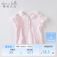 DAVE&BELLA children's T-shirt girls short-sleeved summer dress fashionable baby cotton girl top