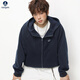 Navigare意大利小帆船男士重磅开衫卫衣男连帽春季潮牌外套26新款美式上衣 藏青色 M