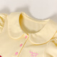 DEESHA Official Children's Clothing Girls Skirt Summer New Style Girls Baby Toddlers Sweet and Fun Embroidered Dress Yellow 90