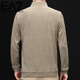 EA7 Armani Half-Turtle Collar Men's Spring and Autumn Thin Zipper Stand Collar Long-Sleeved T-shirt Middle-aged Tops and Bottoming Shirts Gray M 165 (weight 120 Jin Jin equals within 0.5 kg)