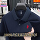 Woodpecker (TUCANO) 100% cotton high-end short-sleeved t-shirt men's summer embroidered lapel polo shirt business dad half-sleeved T-shirt floral gray pure cotton fabric comfortable skin-friendly and breathable XL 175 size - recommended 130-155 Jin Jin equals 0.5 kg