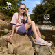 Camel (CAMEL) children's sandals summer outdoor sports beach sandals Baotou anti-kick breathable middle and large children boys and girls white/pink 38