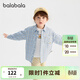 Balabala shopping mall same style Balabala children's long-sleeved shirts for boys and girls 2026 new spring and autumn plaid tops blue and white 00481 110